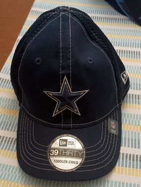 New Era Navy and White Dallas Star Toddler Cap